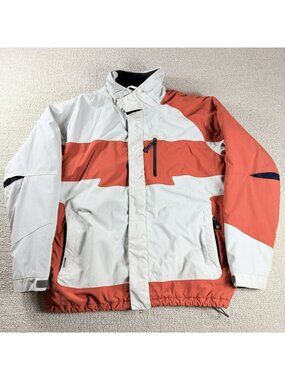 Orage Air Project Insulated Snowboard Ski Jacket Beige Orange Men’s Size Large